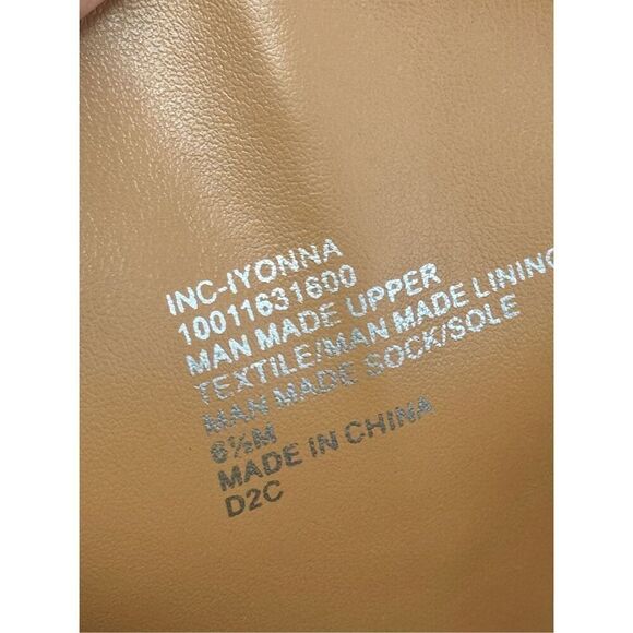 International Concepts INC Over The Knee Boots Size 6.5 Caramel Pointed Toe - Picture 10 of 12